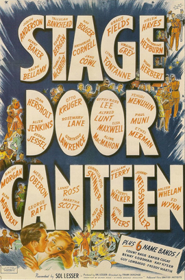 Stage Door Canteen 1943 movie poster
