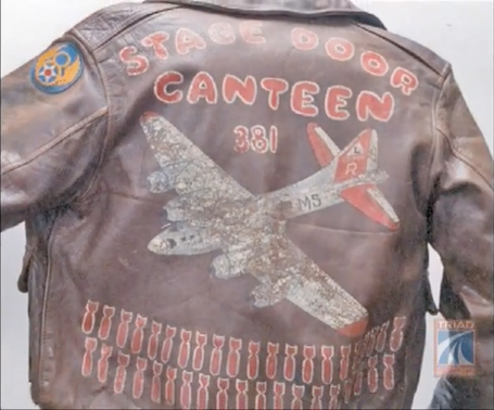 Leon DeLisle's A-2 flight jacket Stage Door Canteen